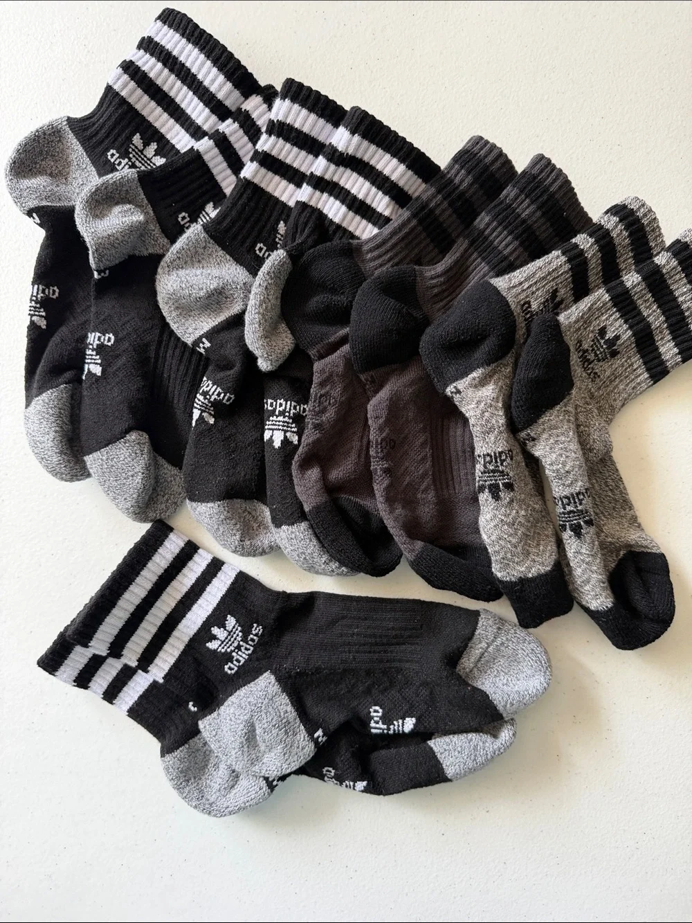 Adidas Quarter Socks 5 Pairs Women’s Medium
